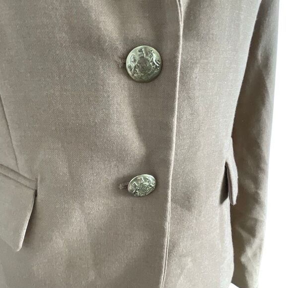 EUC! J. Crew Wool Tan Camel Schoolboy Blazer - Size 0 - Picture 10 of 12